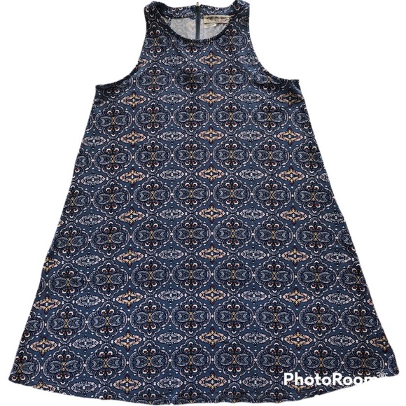 Pink Rose A-line Dress, Sz M - Picture 1 of 7